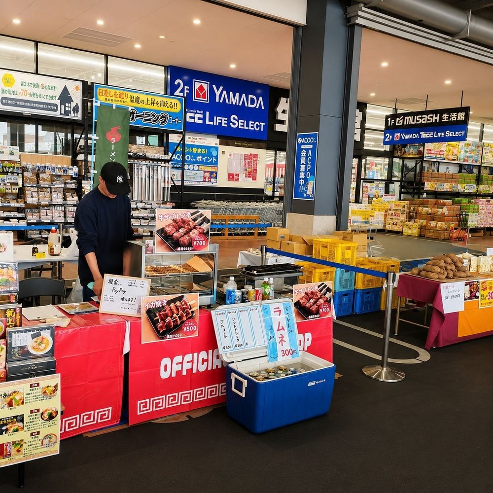 全国ラーメンフェスタの出店風景